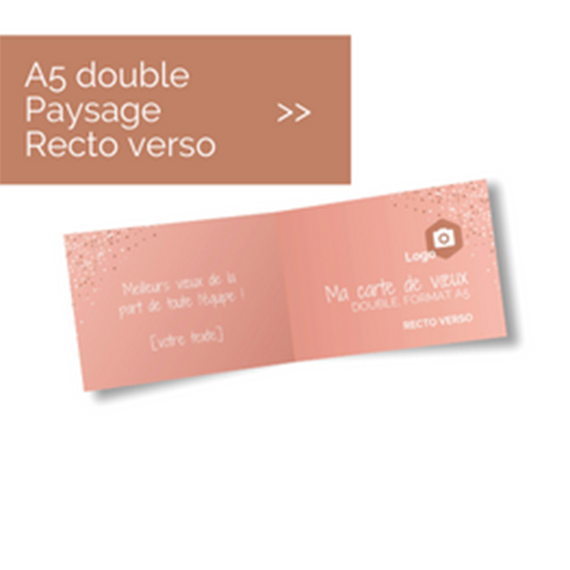 A5 double paysage recto verso